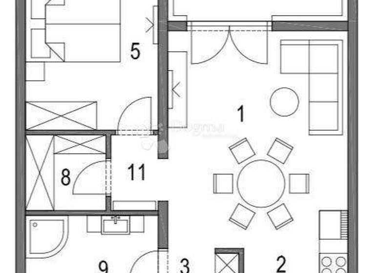 Wohnung zum Kauf 142.530 € 2 Zimmer 47 m² 3. Geschoss Klinca Sela