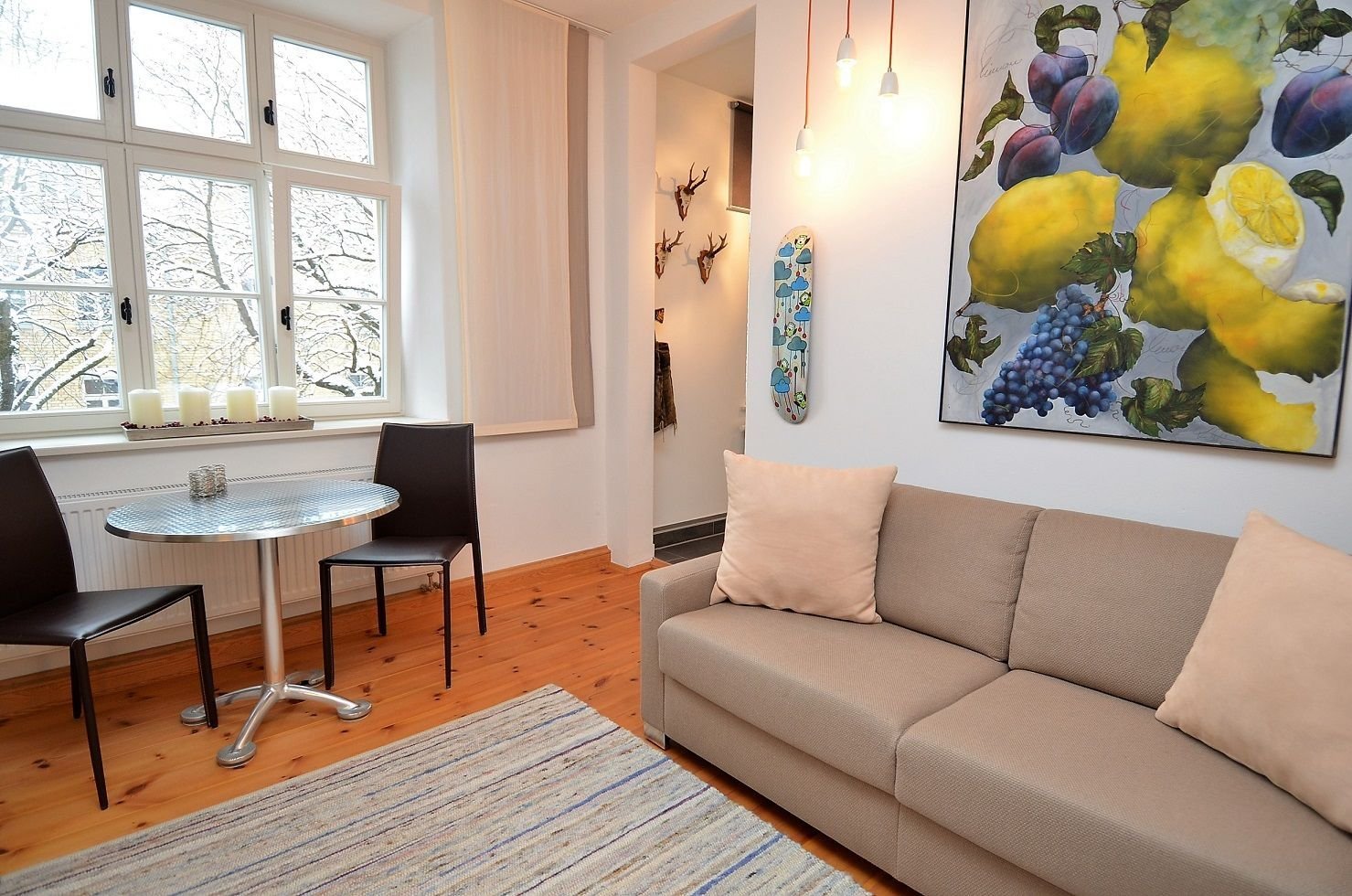 Wohnung zur Miete Wohnen auf Zeit 1.395 € 2 Zimmer 49 m²<br/>Wohnfläche 01.01.2025<br/>Verfügbarkeit Am Schäfflerbach Augsburg 86153