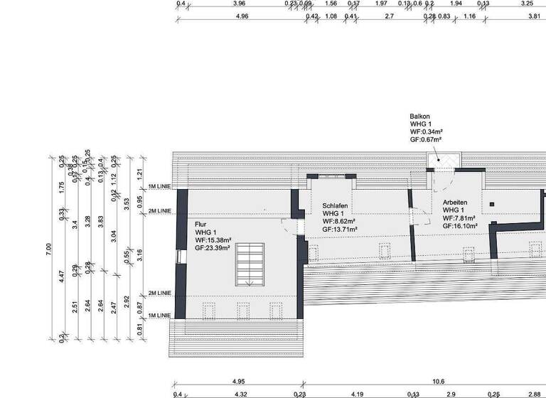 Wohnung zur Miete 850 € 4 Zimmer 115,3 m² 1. Geschoss frei ab sofort Hindenburger Straße 96 Haardt Neustadt 67433