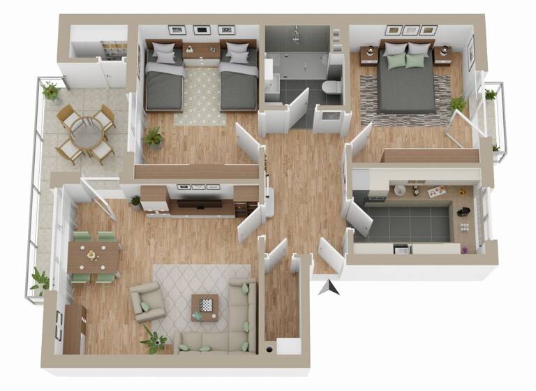 Wohnung zum Kauf 165.000 € 3 Zimmer 78 m² 3. Geschoss Faldera Neumünster 24537