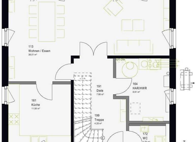 Einfamilienhaus zum Kauf provisionsfrei 266.979 € 5 Zimmer 135 m² 600 m² Grundstück Ochshausen Lohfelden 34253