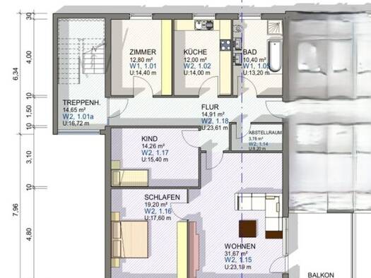 Wohnung zur Miete 840 € 4 Zimmer 120 m² Geschoss 1/1 frei ab 01.10.2026 Scheer Scheer 72516