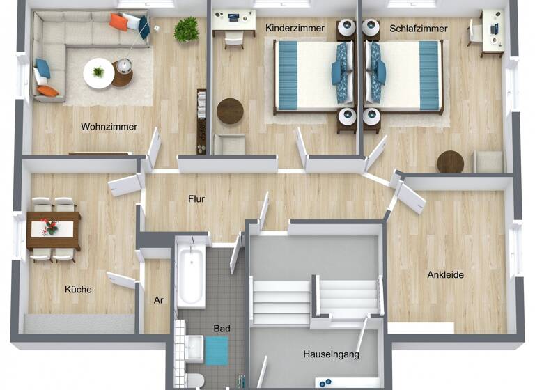 Wohnung zur Miete 510 € 4 Zimmer 80 m²<br/>Wohnfläche Suhl Suhl 98527