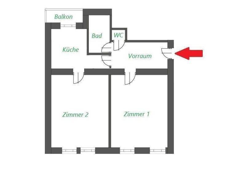 Wohnung zum Kauf 214.000 € 2,5 Zimmer 76,1 m² 1. Geschoss Bahnhofgürtel 23 Lend Graz 8020