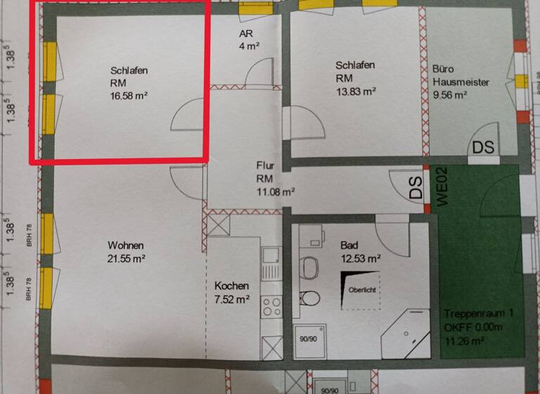 WG-Zimmer zur Miete 240 € 28,3 m² Prohner Straße 31a Haus I Knieper Stralsund 18435