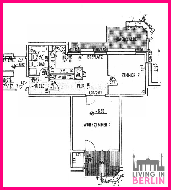 Wohnung zur Miete 497 € 2 Zimmer 63 m²<br/>Wohnfläche 3.<br/>Geschoss Kirchhainer Damm 90 Lichtenrade Berlin 12309