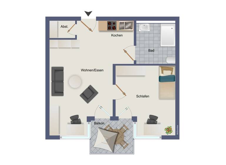 Wohnung zum Kauf 190.000 € 2 Zimmer 55 m²<br/>Wohnfläche Schömberg Schömberg 75328