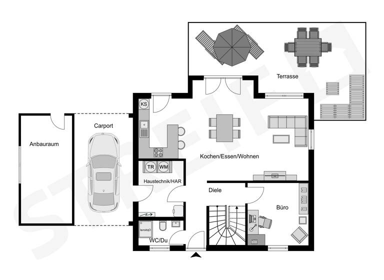 Einfamilienhaus zum Kauf 630.925 € 5 Zimmer 144 m² 469 m² Grundstück Obervellmar Vellmar 34246