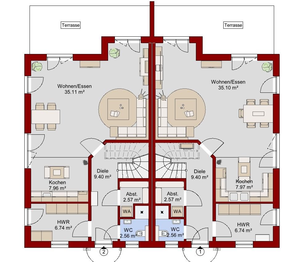 Doppelhaushälfte zum Kauf provisionsfrei 439.000 € 5 Zimmer 143 m²<br/>Wohnfläche 386 m²<br/>Grundstück Erichshagen - Wölpke Nienburg (Weser) 31582