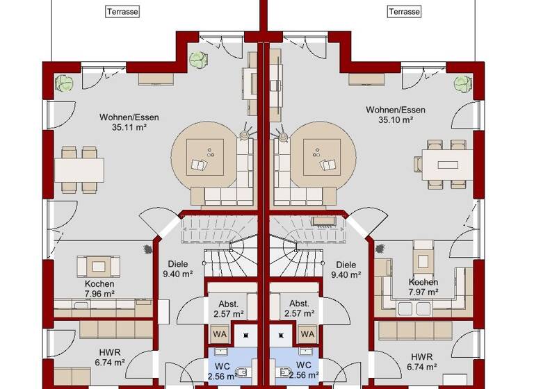 Doppelhaushälfte zum Kauf - Erstbezug provisionsfrei 439.000 € 5 Zimmer 143 m² 386 m² Grundstück Zur alten Mühle Erichshagen Nienburg (Weser) 31582