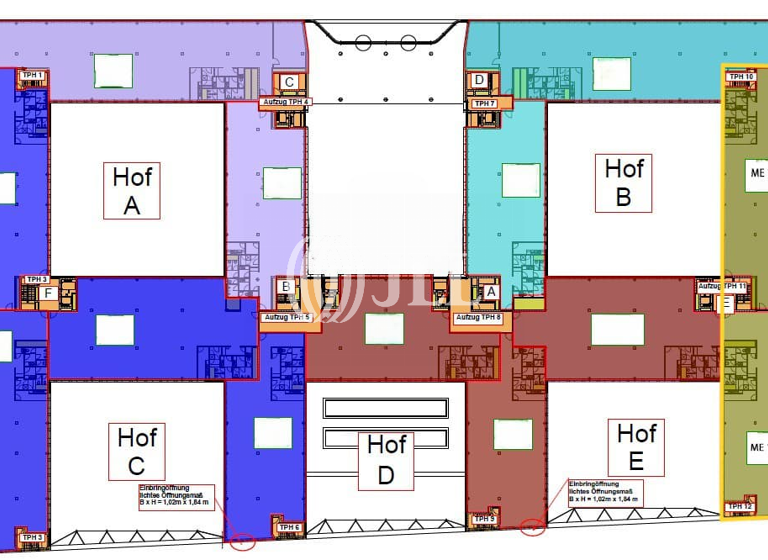 Bürofläche zur Miete 22,36 € 1.066,4 m²<br/>Bürofläche