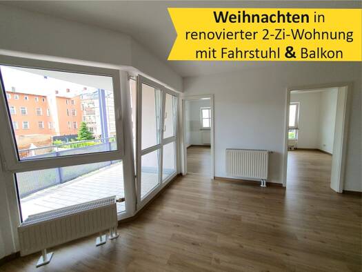 Wohnung zur Miete 445 € 2 Zimmer 58 m² Geschoss 2/3 frei ab sofort Debschwitz Gera 07548
