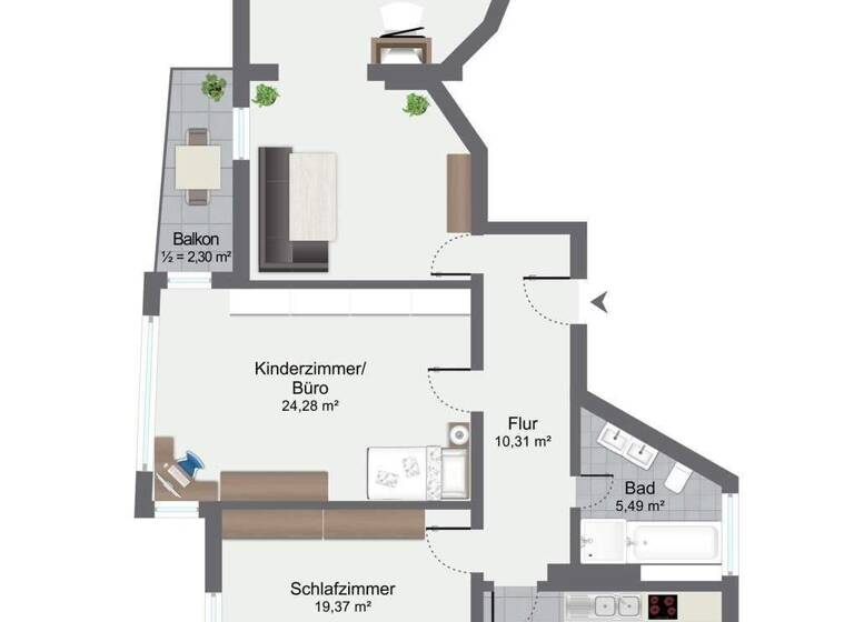 Wohnung zum Kauf 3 Zimmer 120 m² 1. Geschoss List Hannover 30177