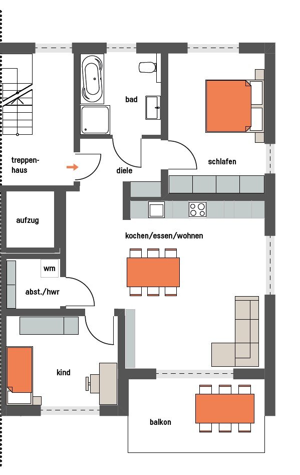 Wohnung zum Kauf 399.000 € 3 Zimmer 84,6 m²<br/>Wohnfläche 1.<br/>Geschoss Ichenhausen Ichenhausen 89335