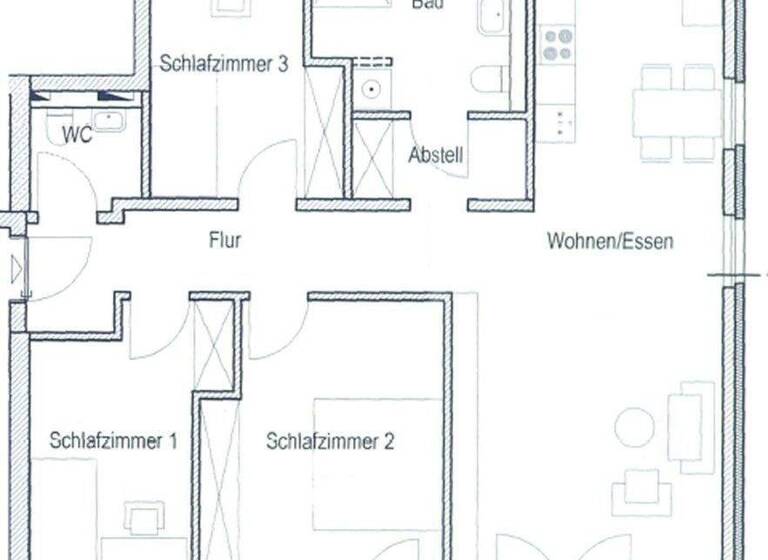 Wohnung zur Miete 1.549 € 4 Zimmer 101,4 m² 2. Geschoss frei ab 01.04.2026 Wolfgang-Knabe-Straße 6 Schönow Bernau 16321