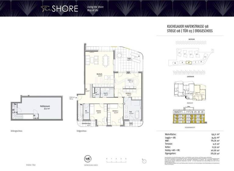Wohnung zum Kauf - Erstbezug 1.100.000 € 4 Zimmer 139,7 m² Wien 1190