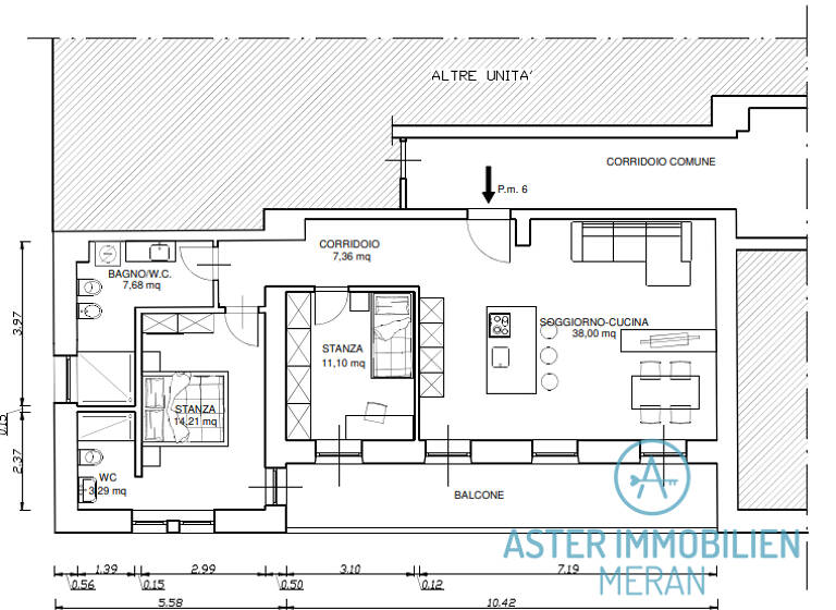 Wohnung zum Kauf 730.000 € 3 Zimmer 82 m² 1. Geschoss Freiheitsstrasse Meran 39012