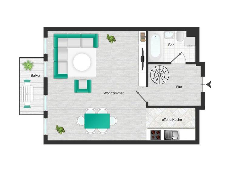Wohnung zum Kauf 160.000 € 2 Zimmer 78,5 m² 3. Geschoss Borsdorf 04451