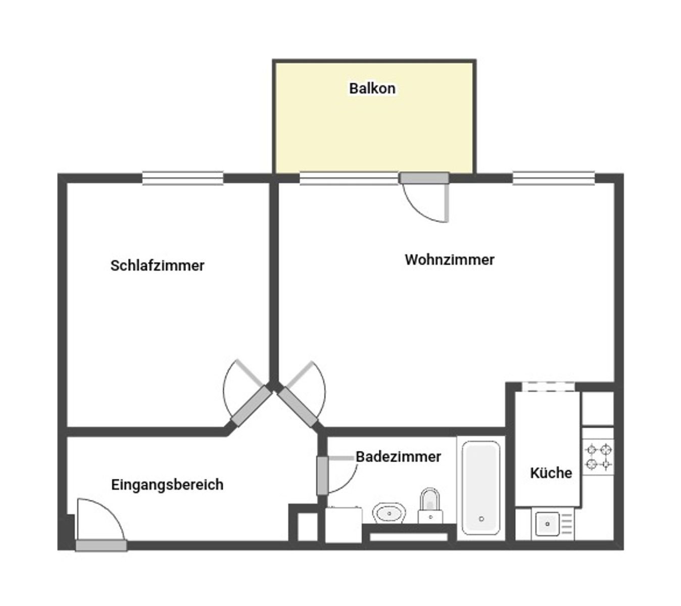 Wohnung zum Kauf 290.000 € 2 Zimmer 56 m²<br/>Wohnfläche 1.<br/>Geschoss Neuhadern München 81375