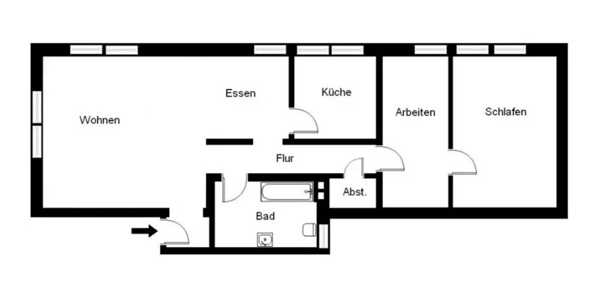 Wohnung zum Kauf 193.000 € 3 Zimmer 86 m²<br/>Wohnfläche 1.<br/>Geschoss Westpark Dortmund 44137