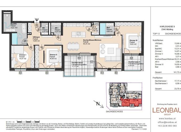 Wohnung zum Kauf 1.215.000 € 4 Zimmer 141,9 m² Mödling 2340