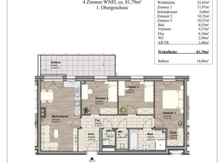 Wohnung zum Kauf - Erstbezug 369.900 € 4 Zimmer 82 m² frei ab 01.04.2026 Unterwaltersdorf 2442