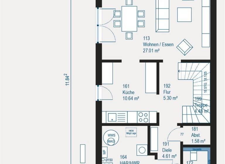 Doppelhaushälfte zum Kauf provisionsfrei 425.264 € 4 Zimmer 127,5 m² 375 m² Grundstück Neukirch 88099