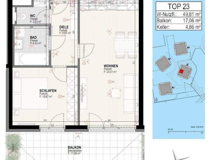 Wohnung zur Miete 551 € 2 Zimmer 49,8 m² 2. Geschoss frei ab 01.06.2026 Olga-Rudel-Zeynek-Gasse 16 Straßgang Graz 8054