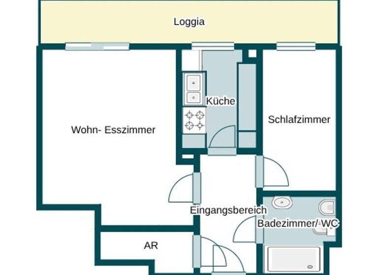 Wohnung zum Kauf 185.000 € 2 Zimmer 39 m² 4. Geschoss Wien 1200