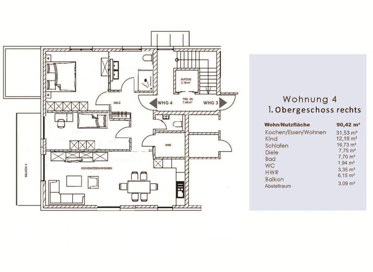 Wohnung zum Kauf provisionsfrei 379.500 € 3 Zimmer 90,4 m² 1. Geschoss Großenheidorner Strasse 50 Steinhude Wunstorf 31515