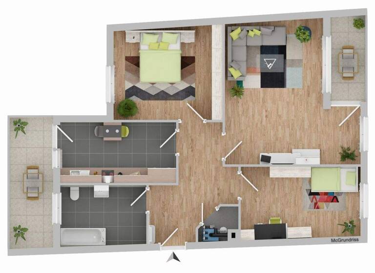 Wohnung zum Kauf 279.000 € 3 Zimmer 79,3 m² Süd Ludwigshafen 67071