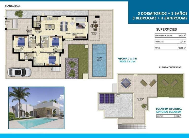 Villa zum Kauf - Erstbezug provisionsfrei 649.000 € 4 Zimmer 129 m² 351 m² Grundstück Polop