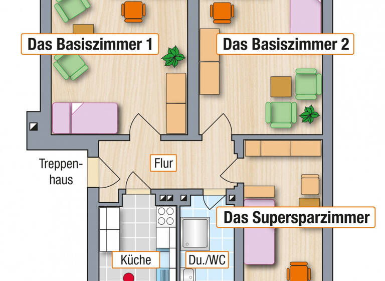 Wohnung zur Miete 139 € 1 Zimmer 12 m²<br/>Wohnfläche EG<br/>Geschoss Senefelderstr. 41 Bernsdorf Chemnitz 09126