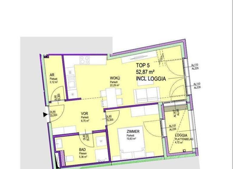 Wohnung zum Kauf - Erstbezug 219.990 € 2 Zimmer 45,6 m² 1. Geschoss Kirchenplatz Groß-Enzersdorf 2301
