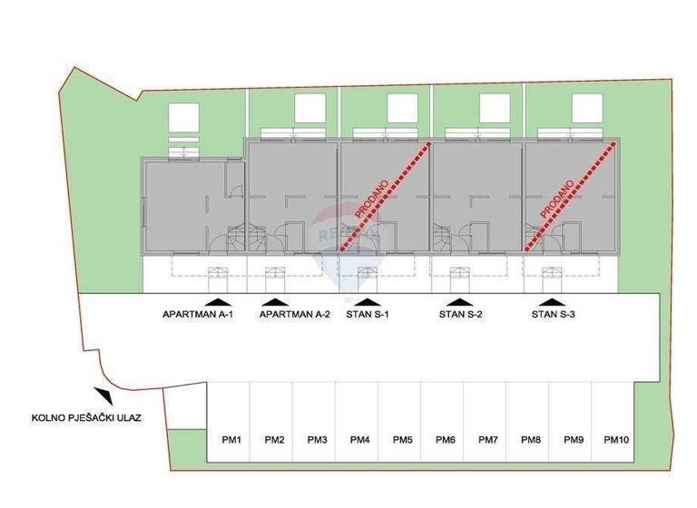 Wohnung zum Kauf 325.000 € 4 Zimmer 108 m² 1. Geschoss Novalja