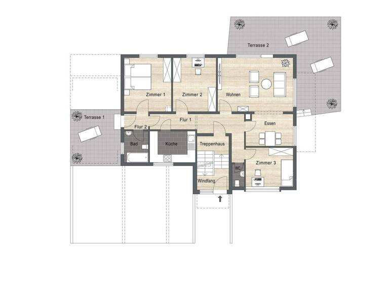 Wohnung zum Kauf 419.000 € 4,5 Zimmer 98 m² EG Frickenhausen 72636