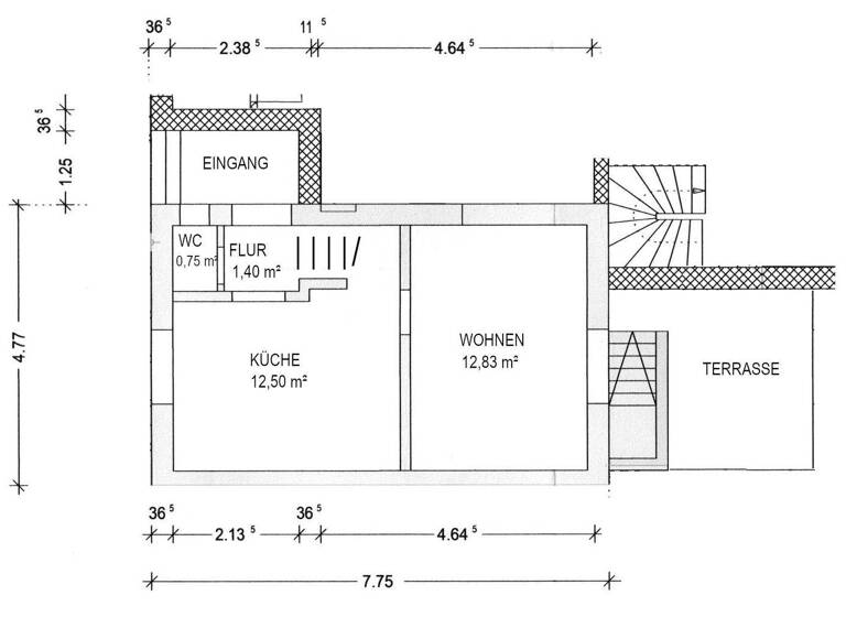 Reihenmittelhaus zum Kauf 369.000 € 3 Zimmer 53 m² 80 m² Grundstück Bad Tölz 83646