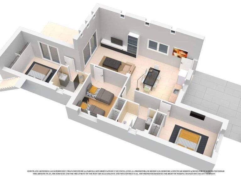 Villa zum Kauf - Erstbezug provisionsfrei 382.500 € 4 Zimmer 110 m² 350 m² Grundstück Los Alcazares