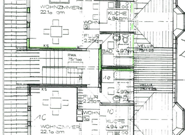 Wohnung zur Miete 528 € 2 Zimmer 48 m² 3. Geschoss frei ab 01.05.2026 Jahnstraße 11 Schelfstadt Schwerin 19055
