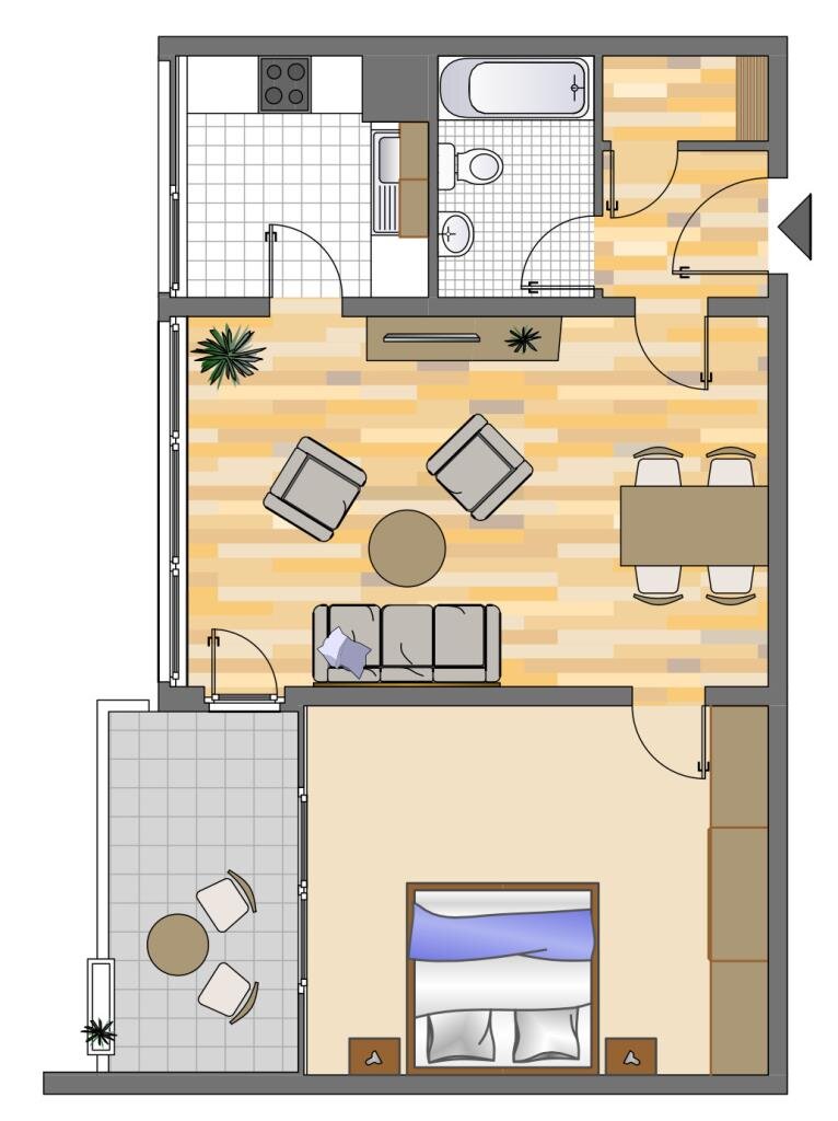 Wohnung zur Miete 379 € 2 Zimmer 59,1 m²<br/>Wohnfläche 7.<br/>Geschoss Allensteiner Straße 35 Buer Gelsenkirchen 45897