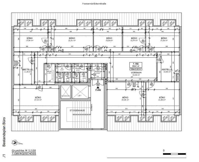 Bürofläche zur Miete 14,50 € 96 m²<br/>Bürofläche Wien 1020