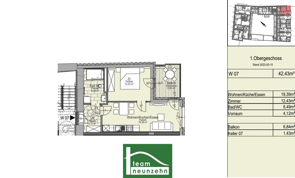 Wohnung zur Miete 336 € 2 Zimmer 42,5 m²<br/>Wohnfläche 1.<br/>Geschoss Dr. Karl-Renner-Gasse 4 Weiz 8160