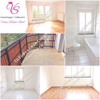 Wohnung zur Miete 320 € 2 Zimmer 54,9 m² 3. Geschoss frei ab sofort Zschopauer Straße 127 Lutherviertel 221 Chemnitz 09126