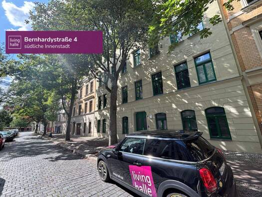 Wohnung zur Miete 310 € 1 Zimmer 29,5 m² EG Bernhardystraße 4 Innenstadt Halle 06110