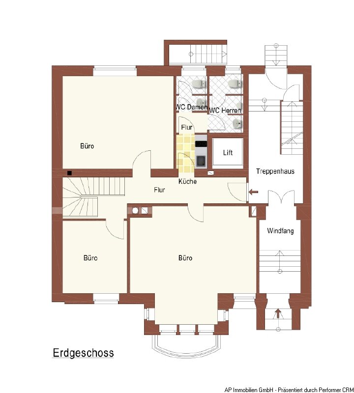 Büro-/Praxisfläche zur Miete 14,21 € 197 m²<br/>Bürofläche Altstadt Mainz 55116