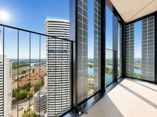 Wohnung zur Miete - Erstbezug 2.484 € 3 Zimmer 86,9 m² 33. Geschoss frei ab 01.11.2026 Donau-City-Straße Wien 1220