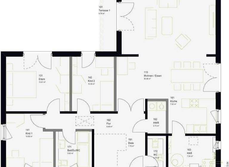 Haus zum Kauf - Erstbezug provisionsfrei 454.000 € 4 Zimmer 136 m² 700 m² Grundstück Tannenkrug Neubrandenburg 17033