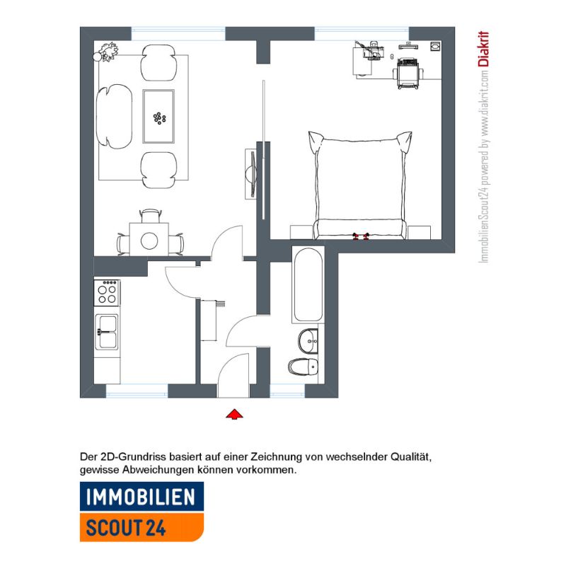 Wohnung zur Miete 420 € 2 Zimmer 48 m²<br/>Wohnfläche 2.<br/>Geschoss 16.03.2025<br/>Verfügbarkeit Im Windenfeld 2 Niederzwehren Kassel 34134