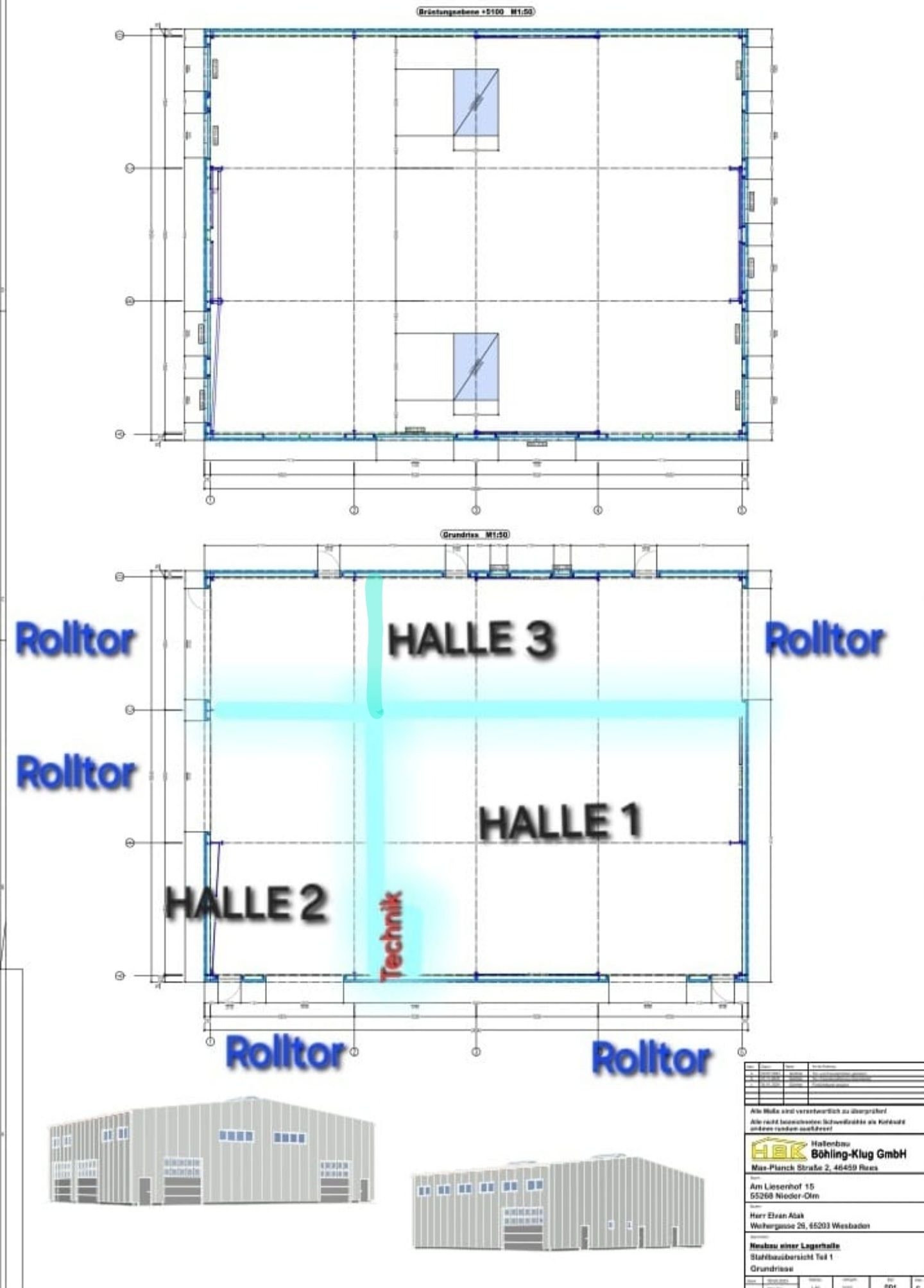 Halle/Industriefläche zur Miete provisionsfrei 4,50 € 190 m²<br/>Lagerfläche Am Lieserhof 15 Nieder-Olm 55268