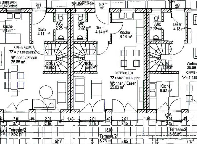 Reihenendhaus zum Kauf - Erstbezug provisionsfrei 1.049.000 € 5 Zimmer 125 m² 152 m² Grundstück Aubing-Lochhausen-Langwied Lochhausen 81249